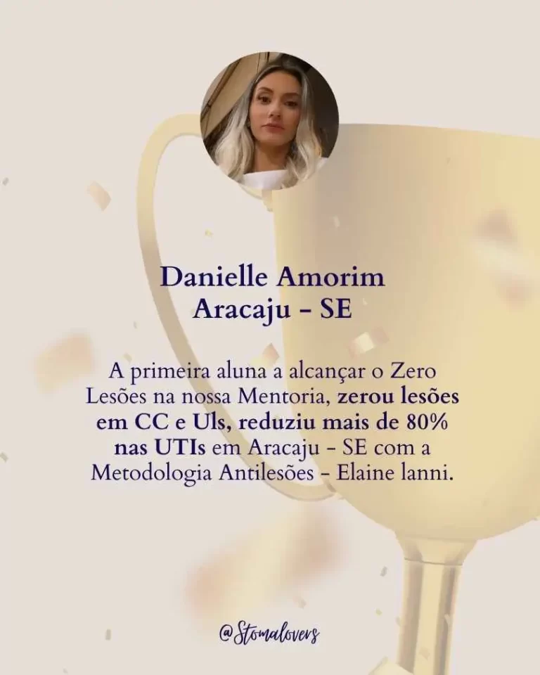 Danielle Amorim — zerou LP em centro cirúrgico e unidades de internação; reduziu mais de 80% nas UTIs em Aracaju-SE